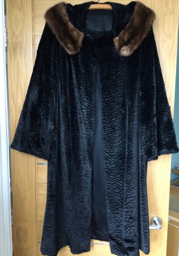 Cappotto pelliccia nero