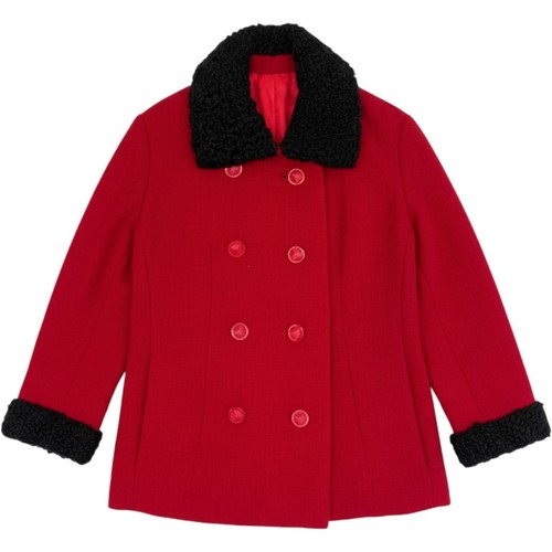 Cappotto lana rosso vintage
