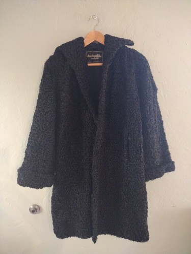 Cappotto pesante nero vintage