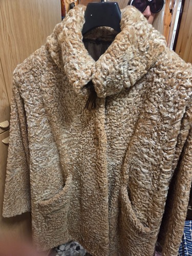 Pelliccia vera persiano beige